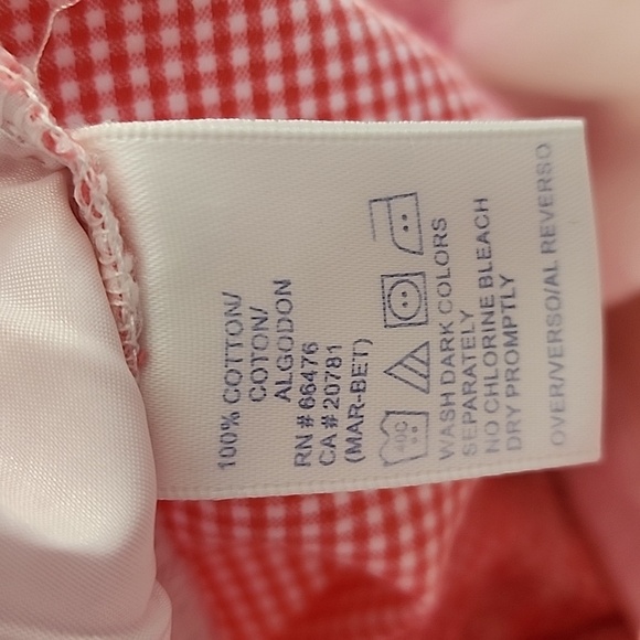 Tommy Hilfiger Pink Red Gingham Shorts - Picture 5 of 9